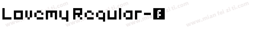 Lovemy Regular字体转换